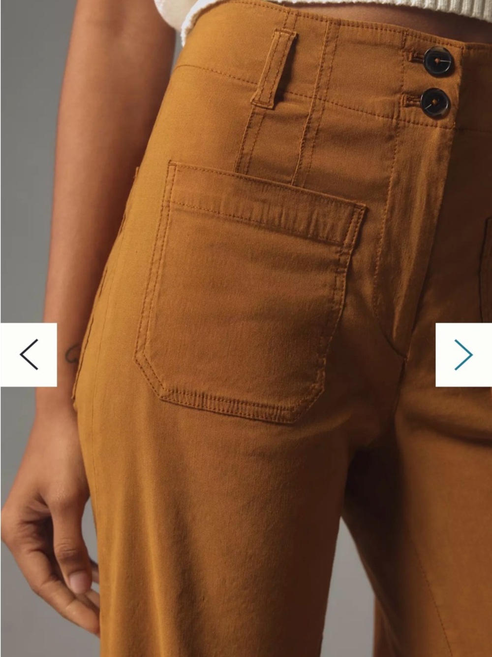 Anthropologie Maeve Junie High-Rise Flare Pants Magic Fabric Edition Size 25 - Picture 8 of 8